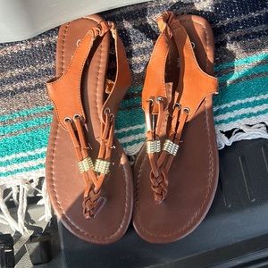 Brown sandals